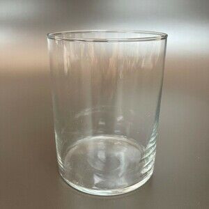 Clear Glass Canister‎ Jar 4 1/2" high x 3 3/8" across